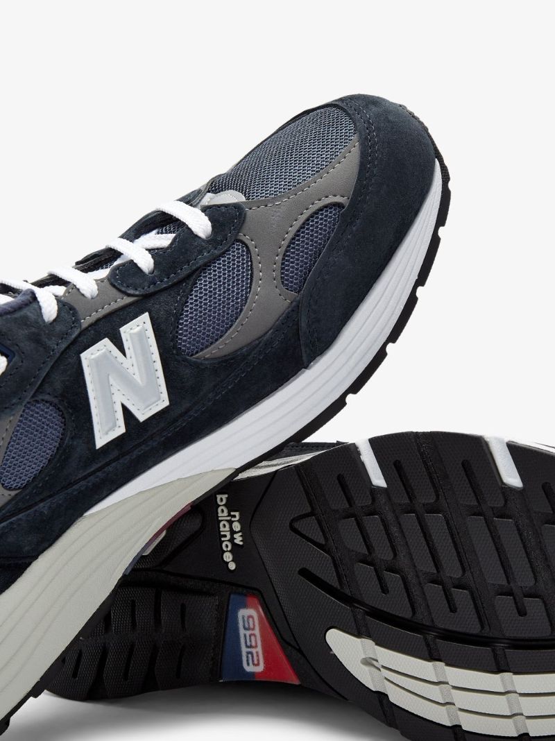 Blue and Red M992 Low Top Sneakers