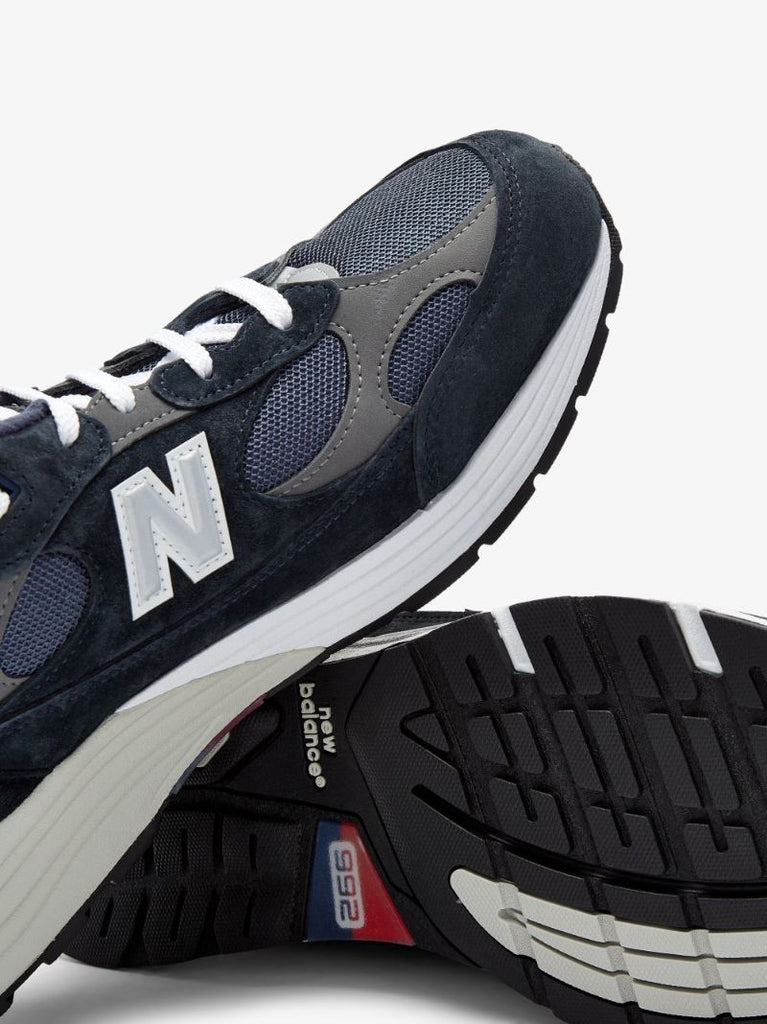 Blue and Red M992 Low Top Sneakers