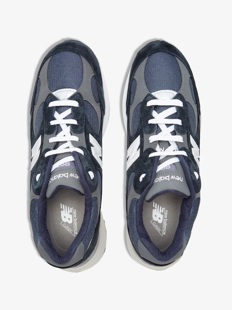Blue and Red M992 Low Top Sneakers