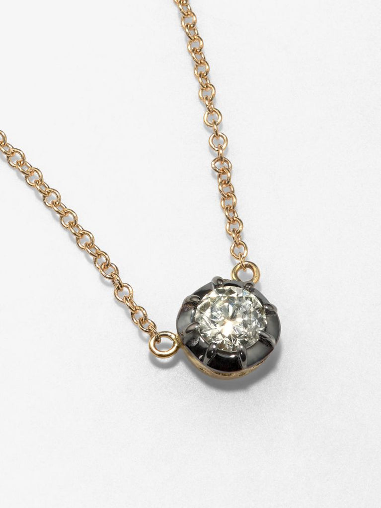 14k Yellow Gold Sophia Diamond Necklace