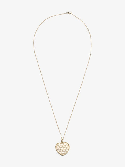 9k Yellow Gold Coeur Coquillage Necklace