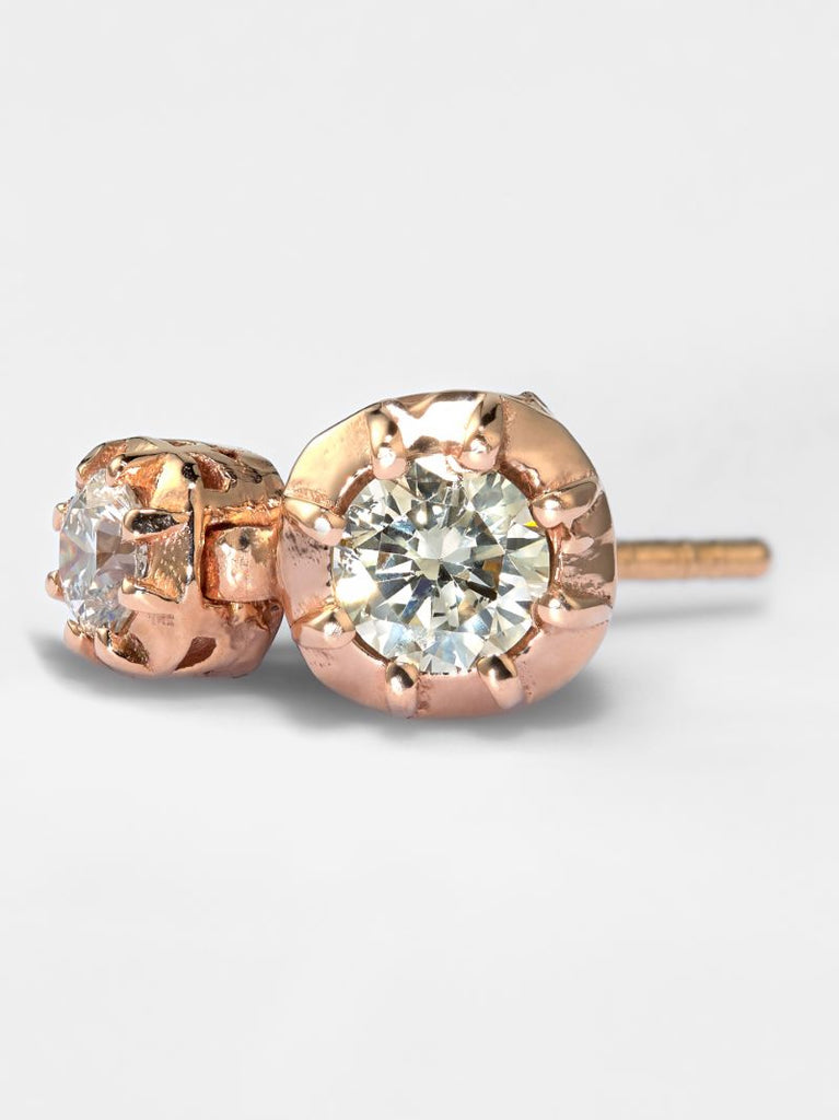 14k Rose Gold Sophia Diamond Earring