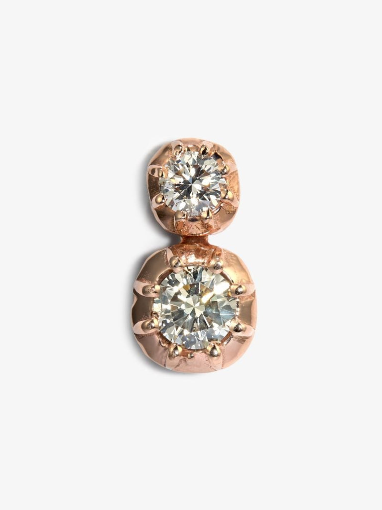 14k Rose Gold Sophia Diamond Earring