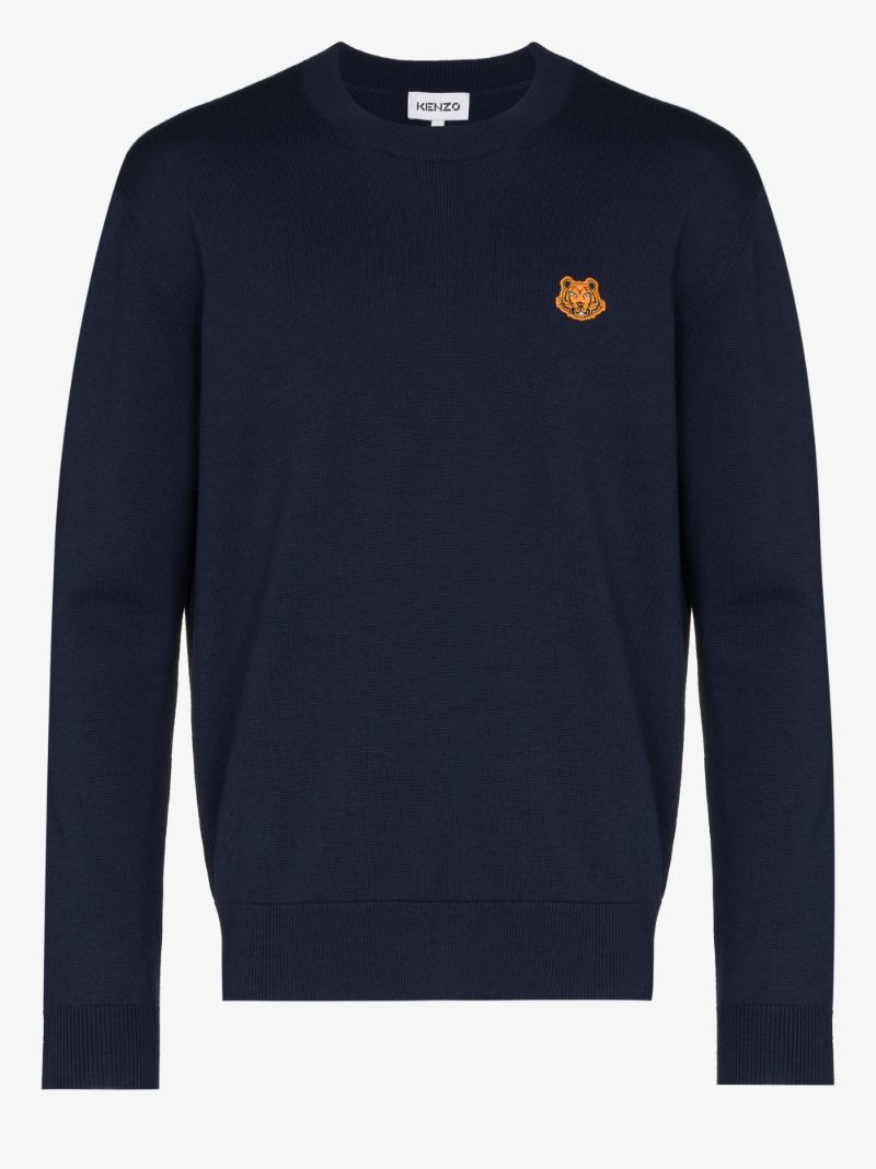 Tiger Patch Wool Sweater