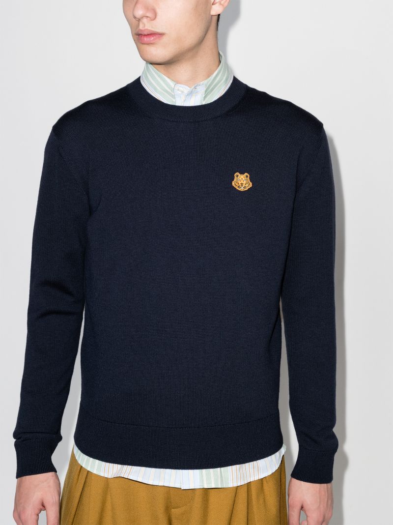 Tiger Patch Wool Sweater