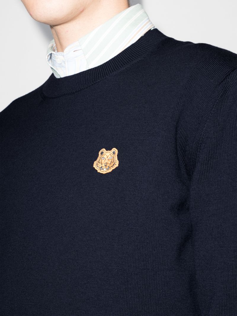 Tiger Patch Wool Sweater