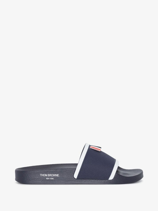 Navy 4-bar Stripe Slides