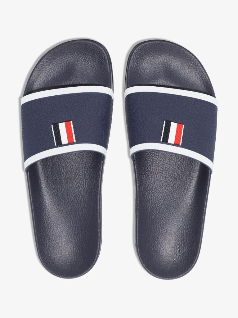 Navy 4-bar Stripe Slides