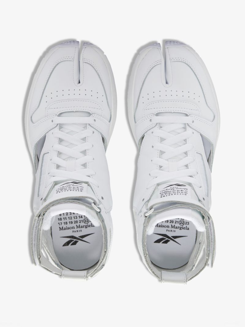 X Reebok White Classic Leather Tabi High Sneakers