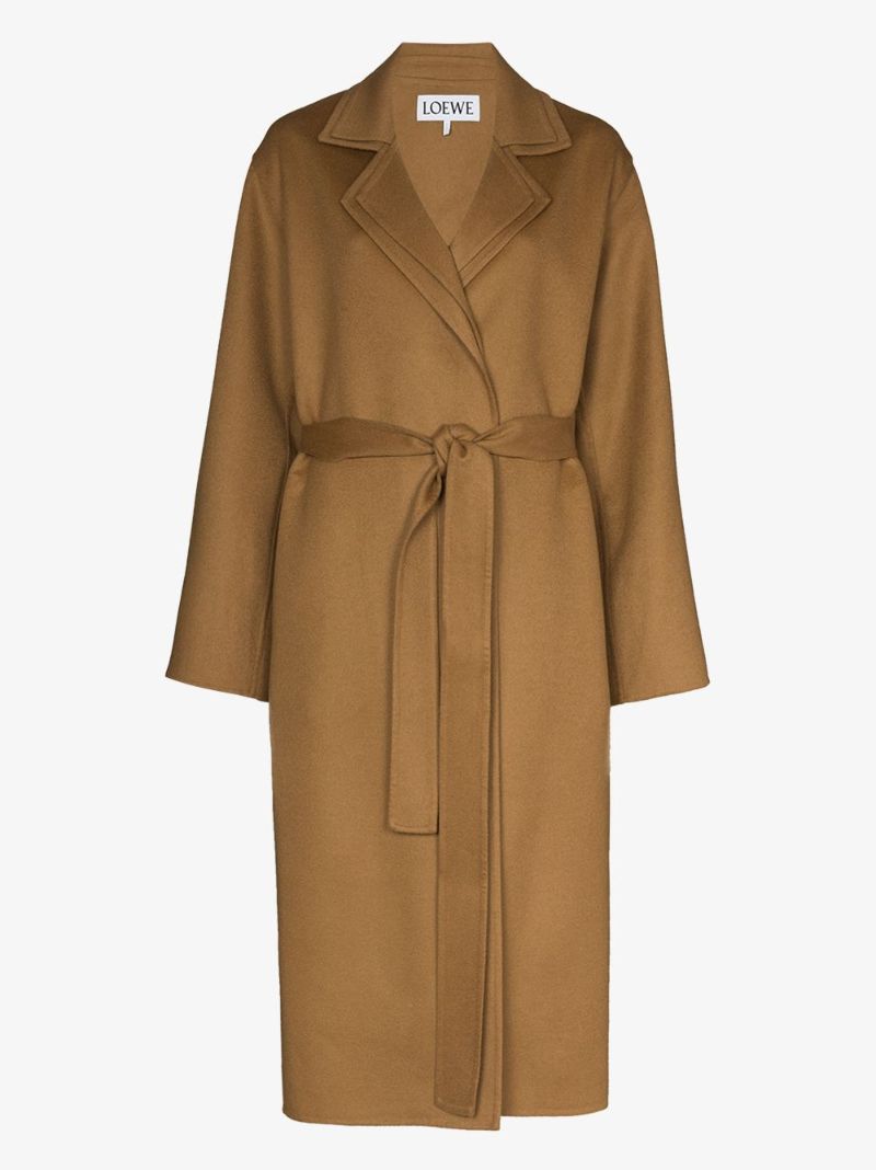 Double Layer Belted Coat