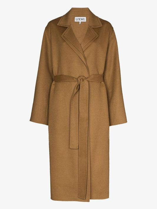 Double Layer Belted Coat