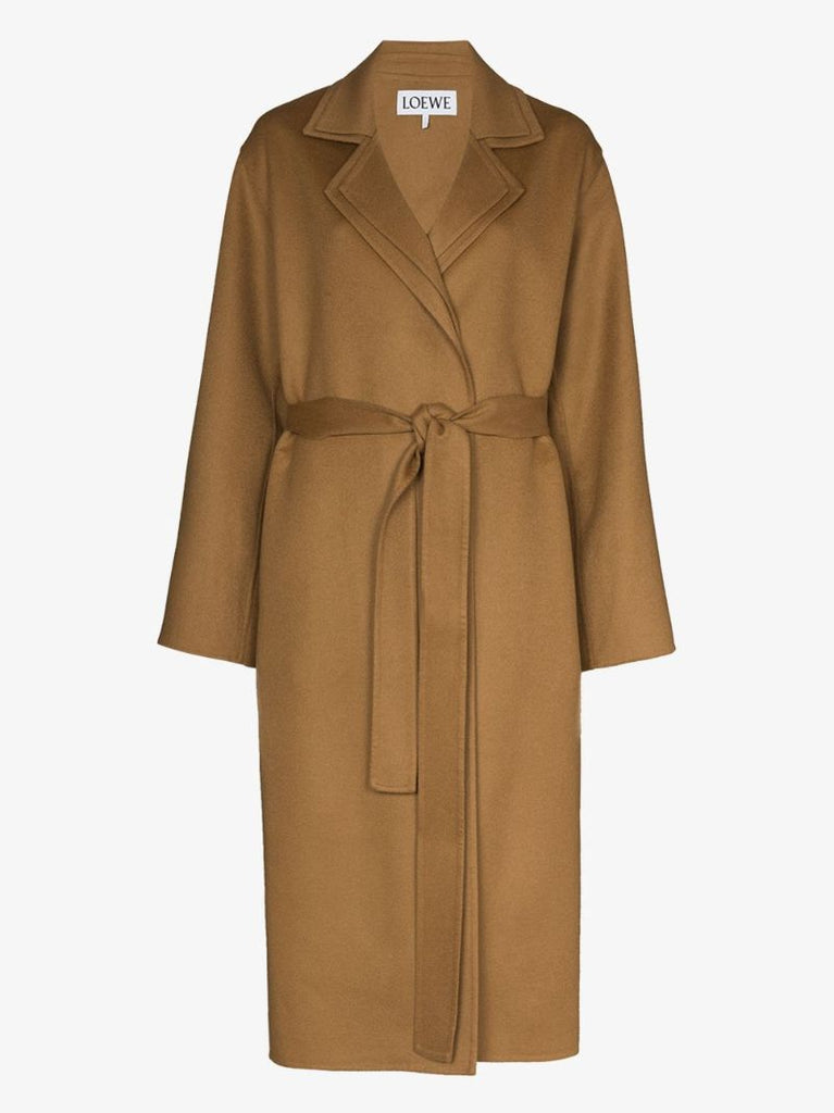 Double Layer Belted Coat