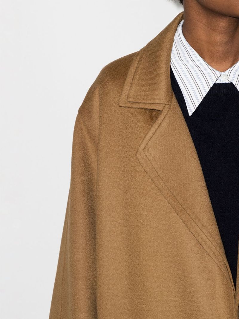 Double Layer Belted Coat