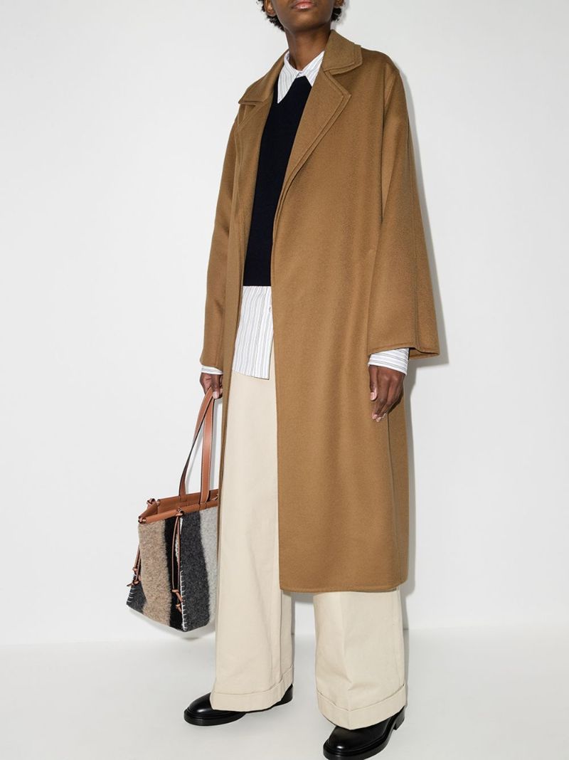 Double Layer Belted Coat