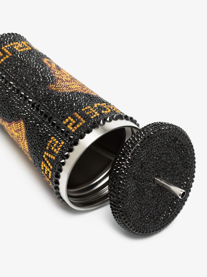 Black Medusa Crystal-embellished Travel Cup
