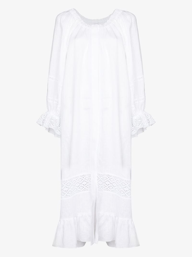 Paloma Ruffle Trim Midi Dress