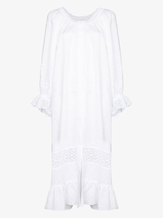 Paloma Ruffle Trim Midi Dress