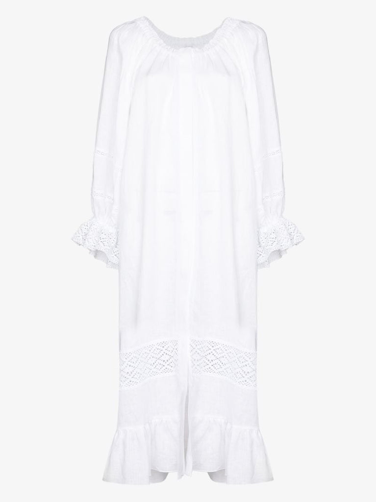 Paloma Ruffle Trim Midi Dress