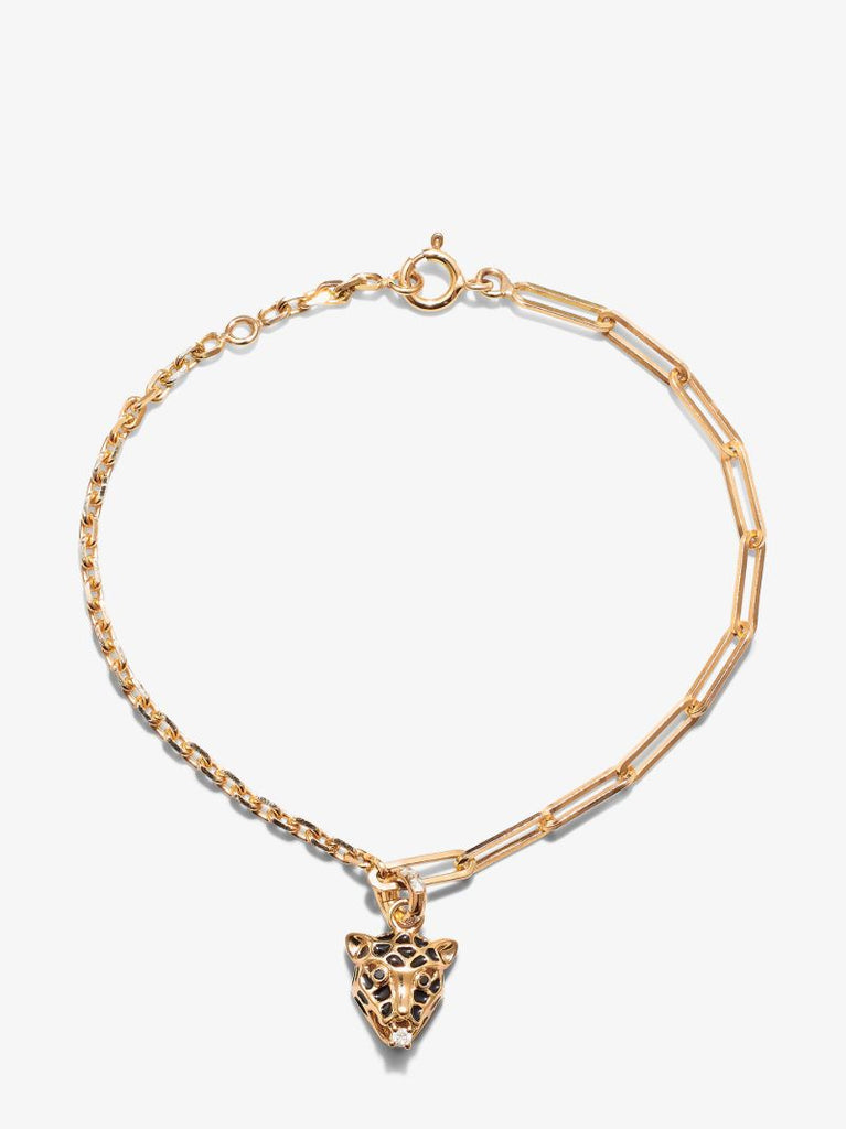18k Yellow Gold Leo Diamond Bracelet