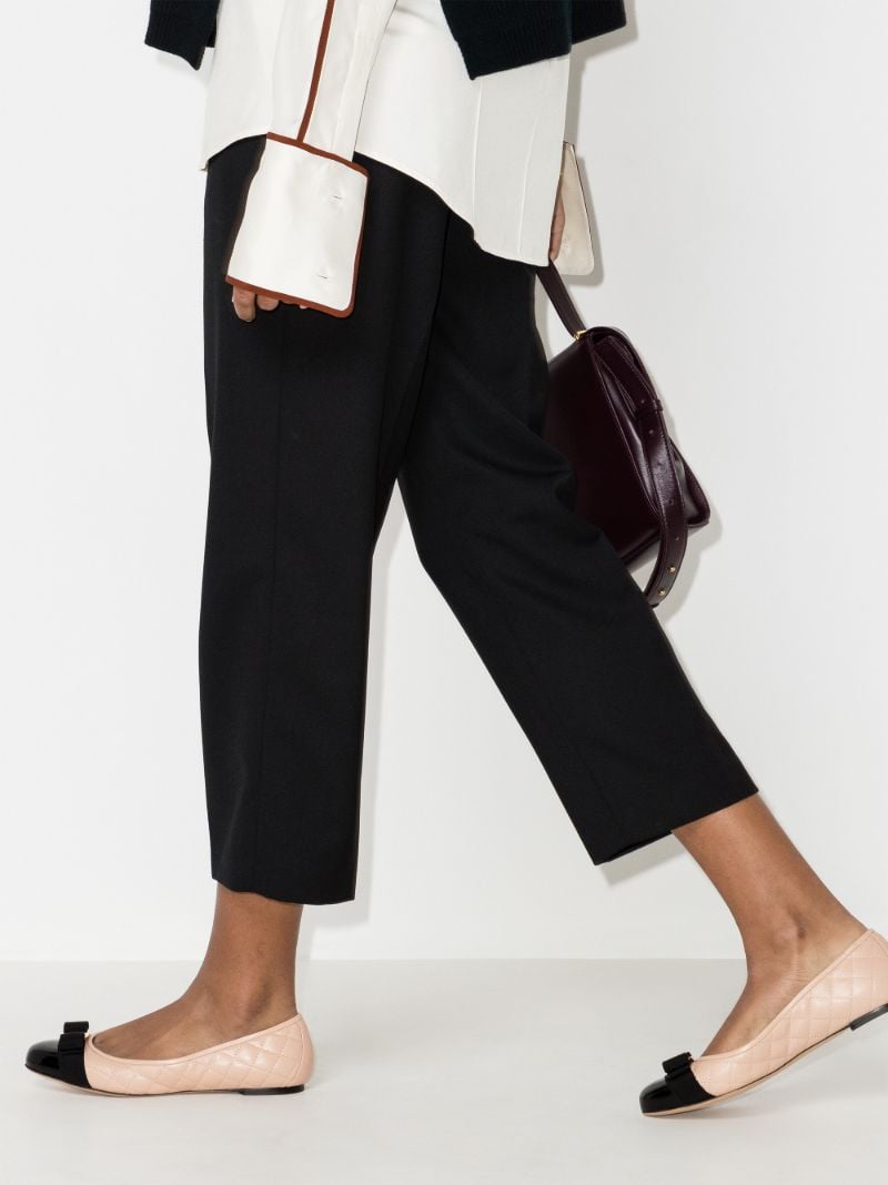 Blush Pink Vara Quilted Leather Pumps