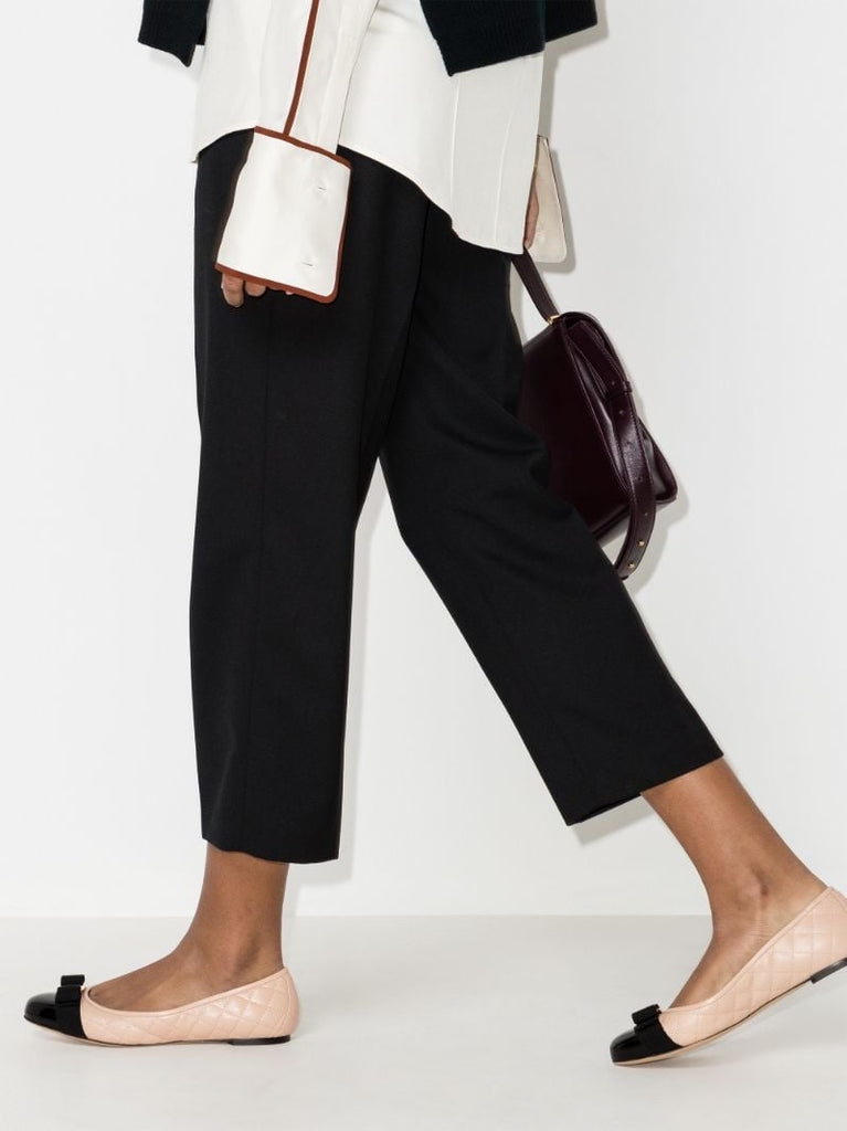 Blush Pink Vara Quilted Leather Pumps