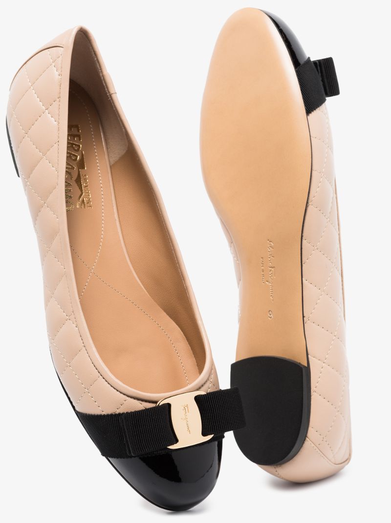 Blush Pink Vara Quilted Leather Pumps
