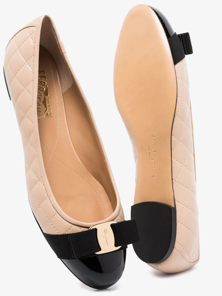 Blush Pink Vara Quilted Leather Pumps