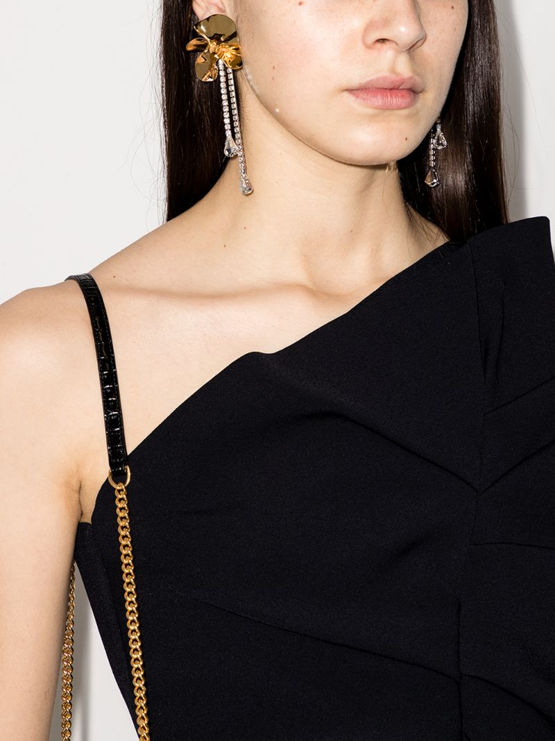 Gold-plated Sylvia Crystal Drop Earrings