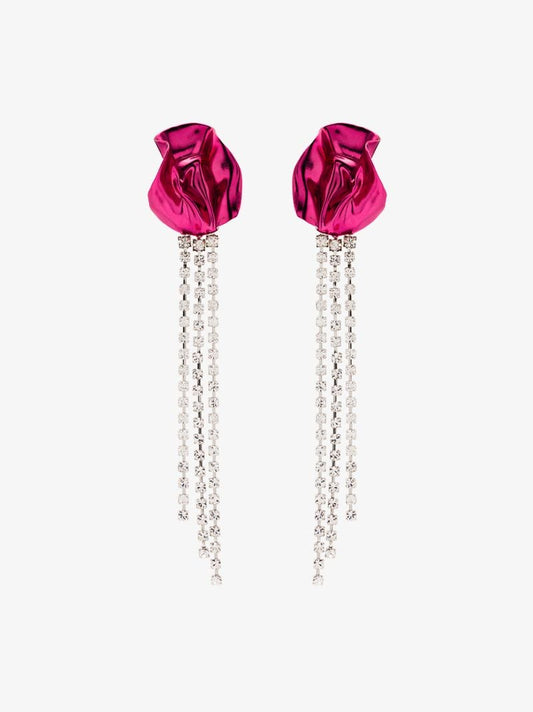 Silver Tone Georgia Crystal Drop Earrings