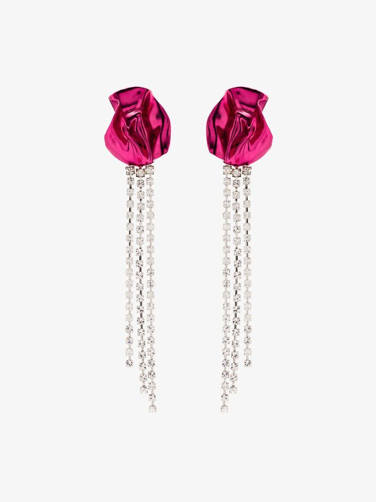 Silver Tone Georgia Crystal Drop Earrings