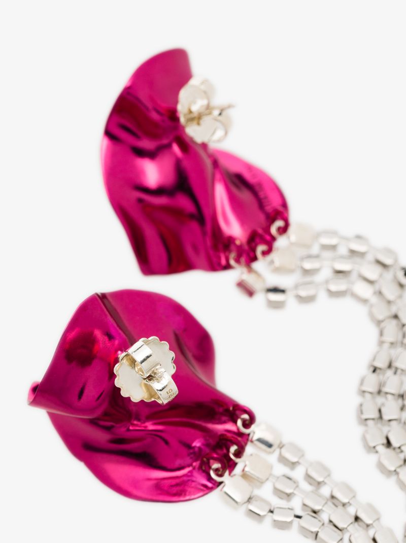 Silver Tone Georgia Crystal Drop Earrings