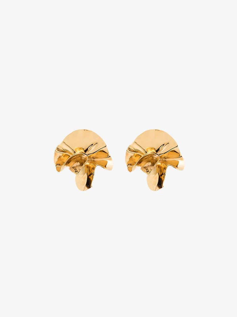 Gold-plated Delphinium Earrings