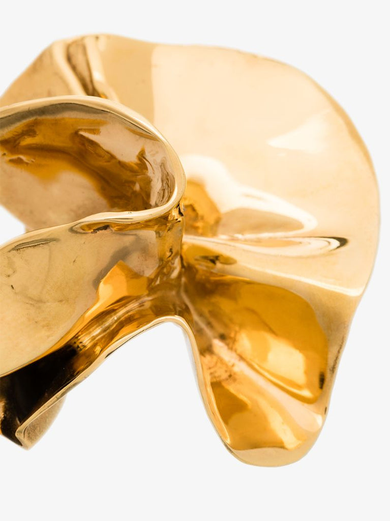Gold-plated Delphinium Earrings