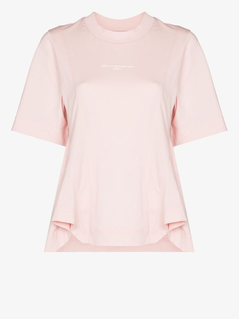 Logo Flared Hem T-shirt
