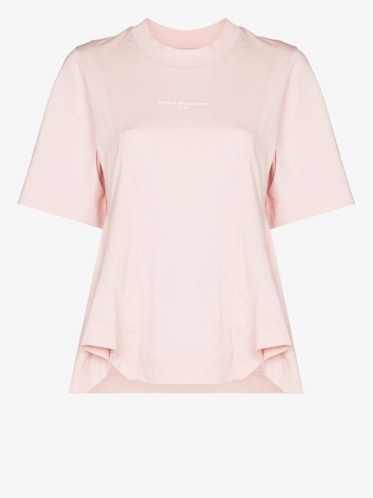 Logo Flared Hem T-shirt