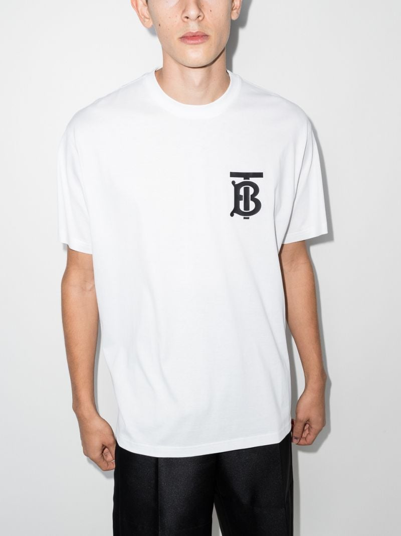 White Monogram Logo T-shirt