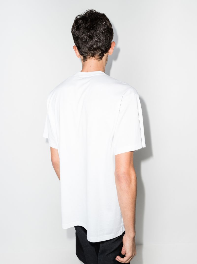 White Monogram Logo T-shirt