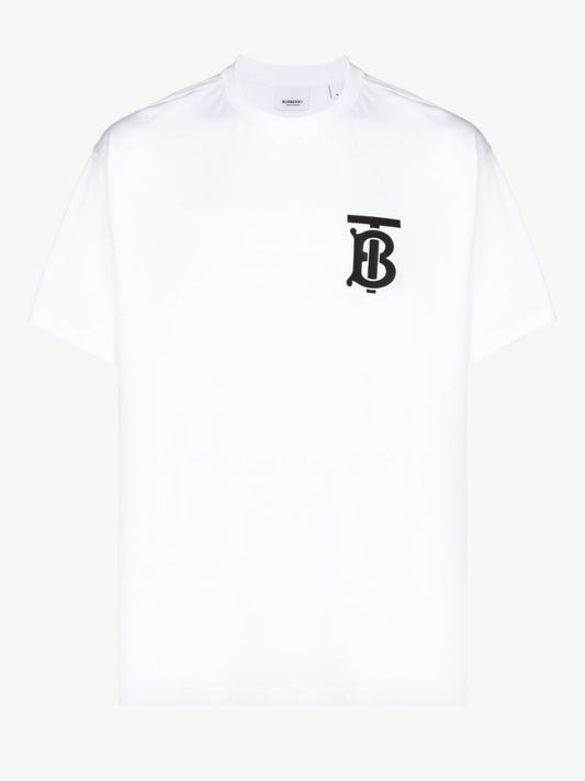 White Monogram Logo T-shirt