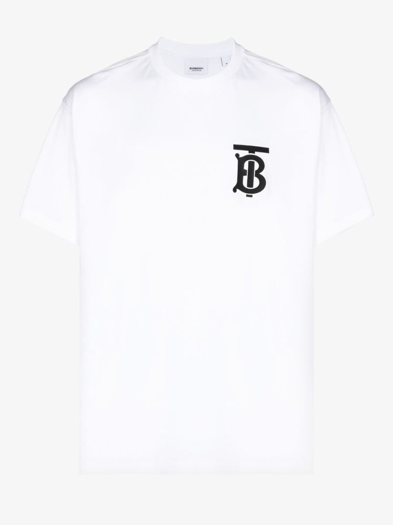 White Monogram Logo T-shirt