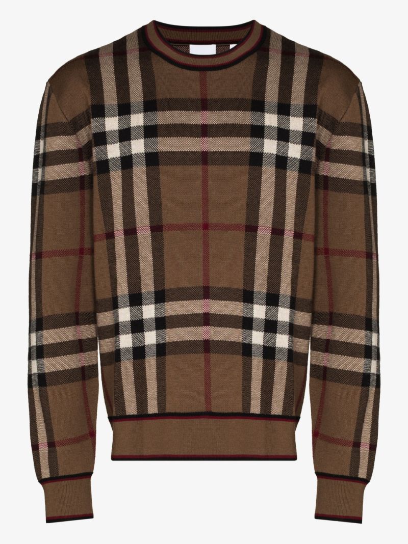 Brown House Check Sweatshirt