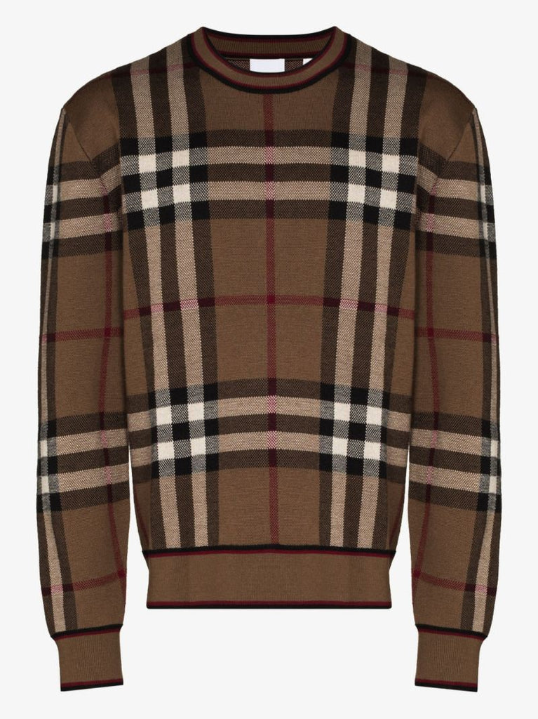 Brown House Check Sweatshirt