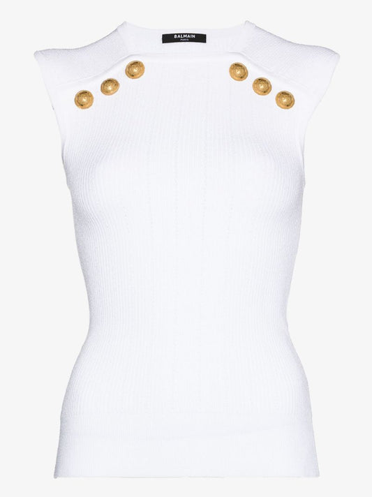 Sleeveless Ribbed Knit Top