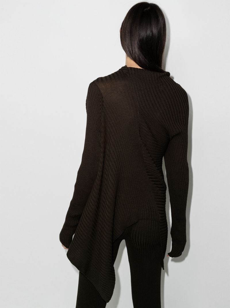 Draped High Neck Sweater