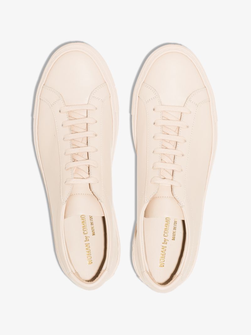 Neutral Achilles Low Top Leather Sneakers
