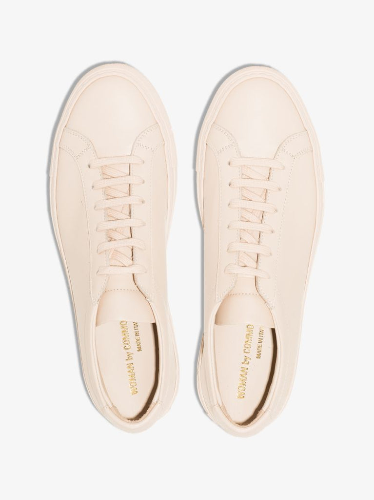Neutral Achilles Low Top Leather Sneakers