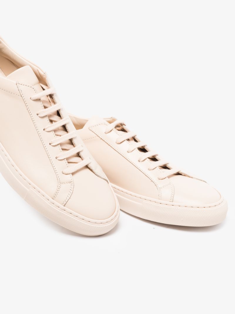 Neutral Achilles Low Top Leather Sneakers