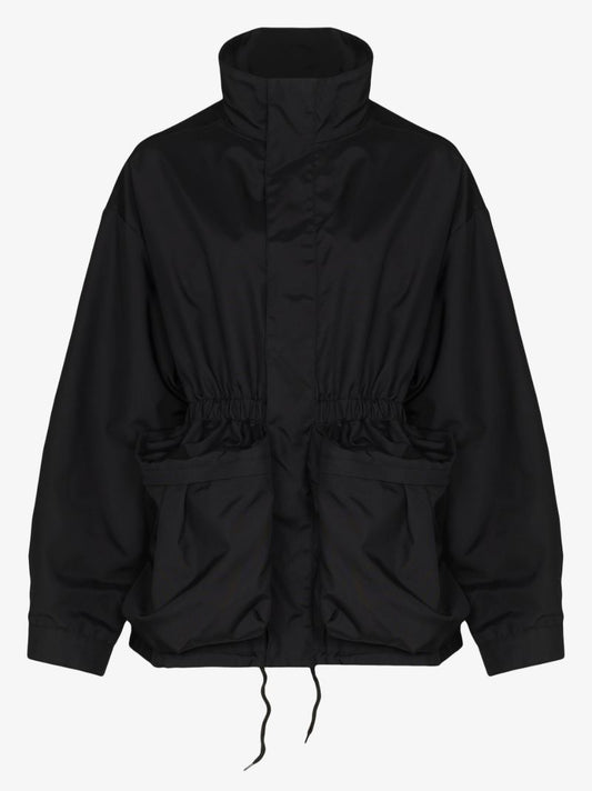 Drawstring Waist Parka