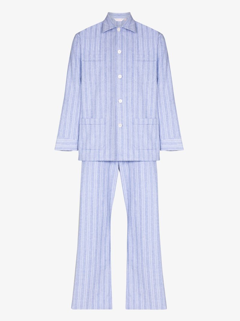 Arran Striped Cotton Pyjamas