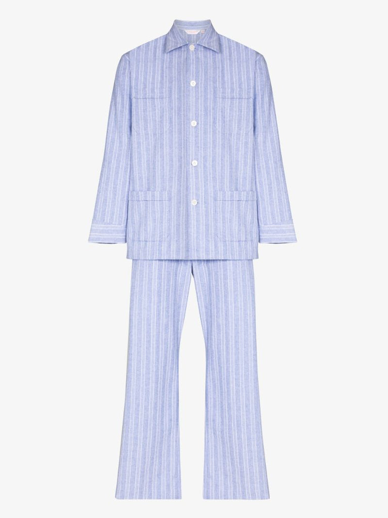 Arran Striped Cotton Pyjamas