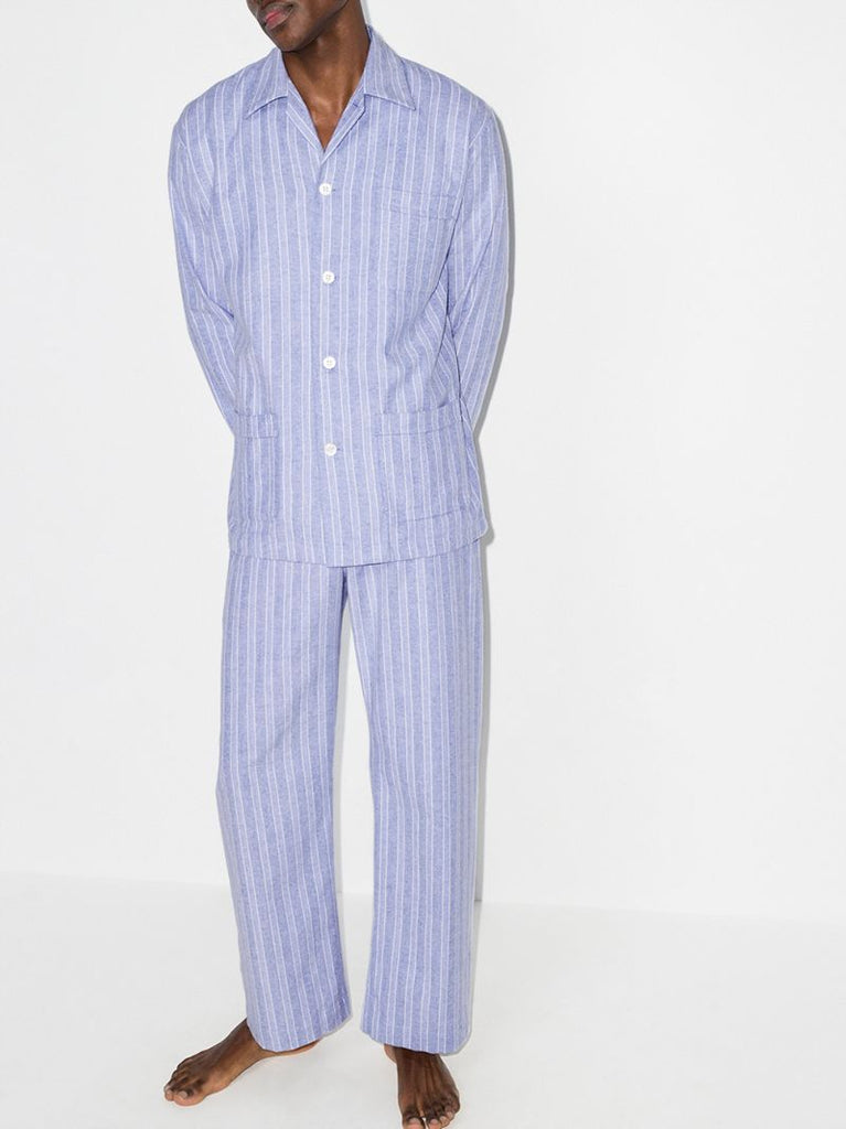 Arran Striped Cotton Pyjamas